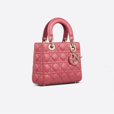 디올 여성 핑크 레이디백 - Dior Womens Pink Lady Bag - di406x