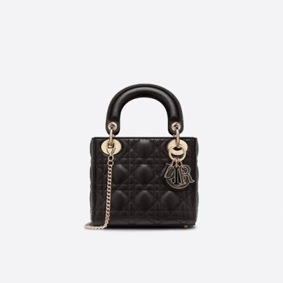 디올 여성 블랙 레이디백 - Dior Womens Black Lady Bag - di410x