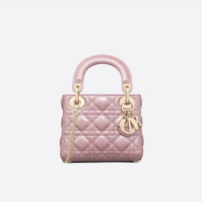 디올 여성 핑크 레이디백 - Dior Womens Pink Lady Bag - di411x