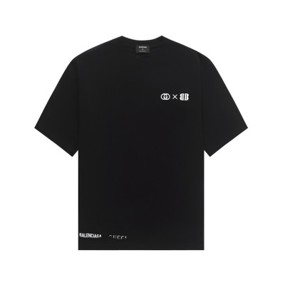 발렌시아가 남성 블랙 크루넥 반팔티 - Balenciaga Mens Black Short sleeved Tshirts - ba297x