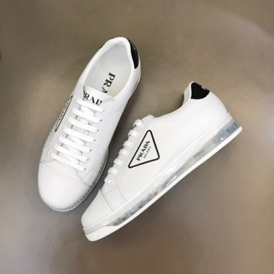 프라다 남성 화이트 스니커즈 - Prada Mens White Sneakers - pr389x