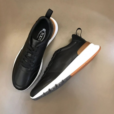 토즈 남성 베이직 블랙 스니커즈 - Tods Mens Black Sneakers - tod310x