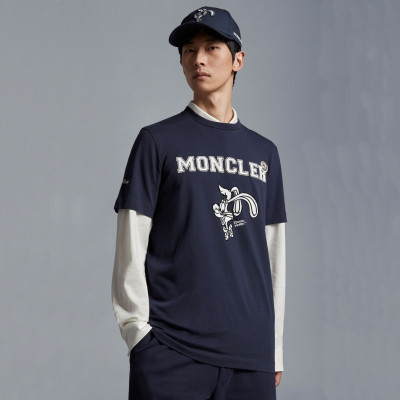 몽클레어 남성 블랙 크루넥 반팔티 - Moncler Mens Black Tshirts - mo120x