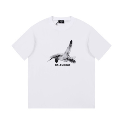 발렌시아가 남성 화이트 크루넥 반팔티 - Balenciaga Mens White Short sleeved Tshirts - ba350x