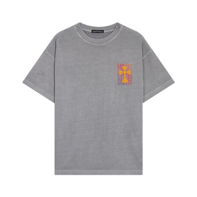 크롬하츠 남성 그레이 크루넥 반팔티 - Chrom Hearts Mens Gray Short sleeved T-shirts - ch126x