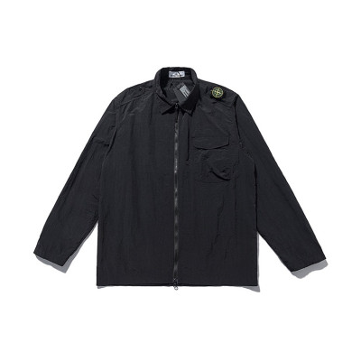 스톤아일랜드 남성 캐쥬얼 블랙 자켓 - Stone Island Mens Black  Jackets - st63x