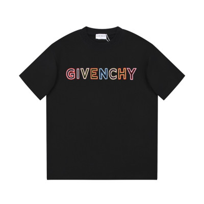 지방시 남성 크루넥 블랙 반팔티 - Givenchy Mens Black Short Sleeved Tshirts - gi242x