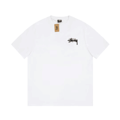 스터시 남성 화이트 크루넥 반팔티 - Stussy Mens White Short sleeved Tshirts - stu10x