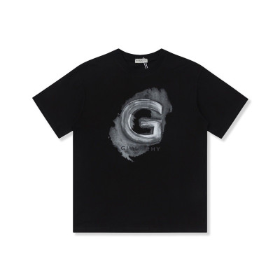 지방시 남성 크루넥 블랙 반팔티 - Givenchy Mens Black Short Sleeved Tshirts - gi253x