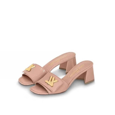 루이비통 여성 베이지 슬리퍼 - Louis vuitton Womens Beige Slippers - lv978x