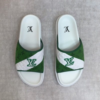 루이비통 남성 그린 슬리퍼 - Louis vuitton Mens Green Slippers - lv1004x