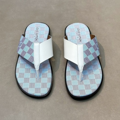 루이비통 남성 블루 슬리퍼 - Louis vuitton Mens Blue Slippers - lv1024x