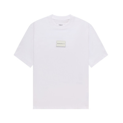 메종마르지엘라 남/녀 크루넥 화이트 반팔티 - Maison Margiela Unisex White Tshirts - mai157x