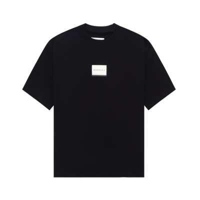 메종마르지엘라 남/녀 크루넥 블랙 반팔티 - Maison Margiela Unisex Black Tshirts - mai158x