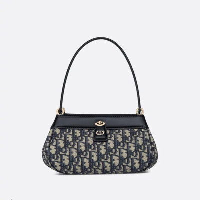 디올 여성 오블리크 숄더백 - Dior Womens Navy Shoulder Bag - di487x