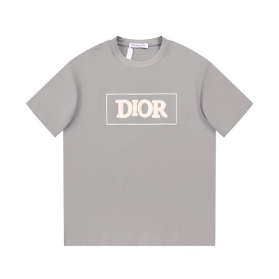 디올 남성 블랙 그레이 반팔티 - Dior Mens Gray Short sleeved Tshirts - di489x