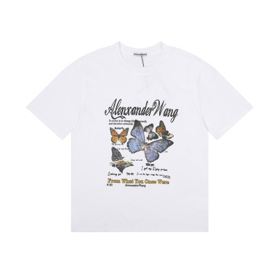 알렉산더왕 여성 화이트 반팔티 - Alexanderwang Womens White Short sleeved Tshirts - alx250x