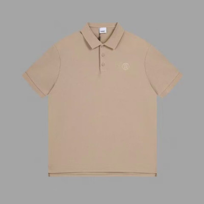 버버리 남성 베이지 크루넥 반팔티 - Burberry Mens Beige Short Sleeved Tshirts - bu187x