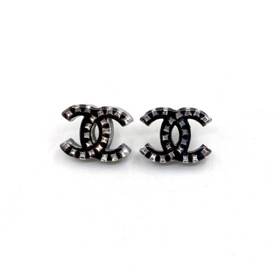 샤넬 여성 블랙 이어링 - Chanel Womens Black Gold Earring - acc51x