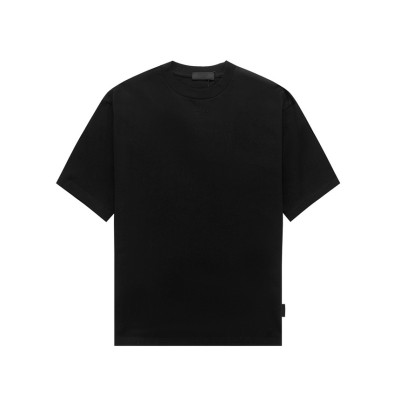 프라다 남성 크루넥 블랙 반팔티 - Prada Mens Black Short sleeved Tshirts - pr548x