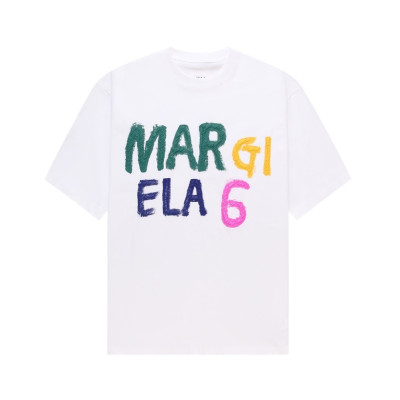 메종마르지엘라 남/녀 크루넥 화이트 반팔티 - Maison Margiela Unisex White Tshirts - mai178x