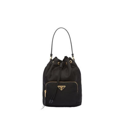 프라다 여성 블랙 버킷백 - Prada Womens Black Bucket Bag - pr560x