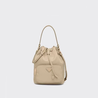 프라다 여성 베이지 버킷백 - Prada Womens Beige Bucket Bag - pr561x