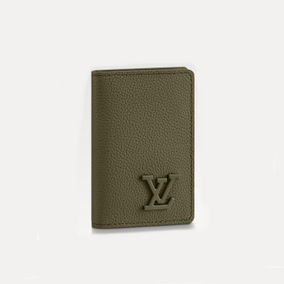 루이비통 남/녀 카키 반지갑 - Louis vuitton Unisex Khaki Wallets - lv1317x