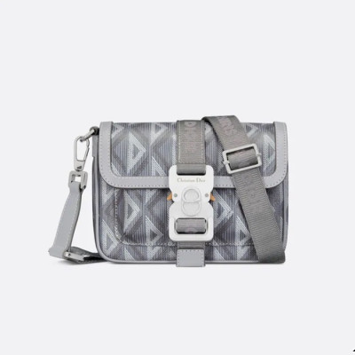 디올 남성 그레이 다이아 메신저백 - Dior Mens Gray Cross Bag - di537x