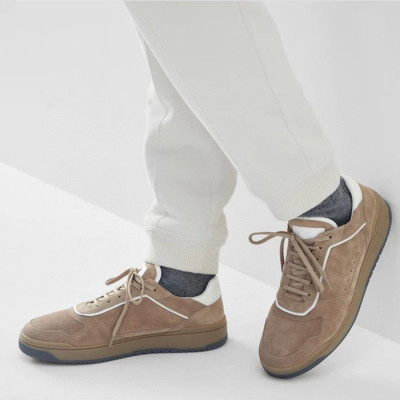 브루넬로쿠치넬리 남성 베이지 스니커즈 - Brunello Cucinelli Mens Beige Sneakers - bru71x