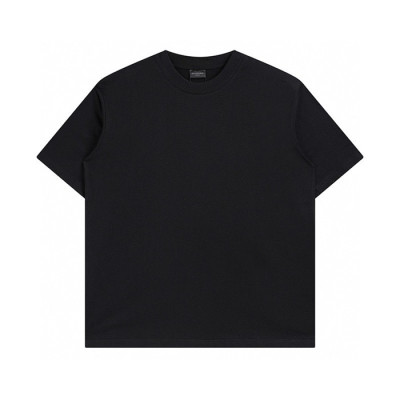 발렌시아가 남성 블랙 크루넥 반팔티 - Balenciaga Mens Black Short sleeved Tshirts - ba499x