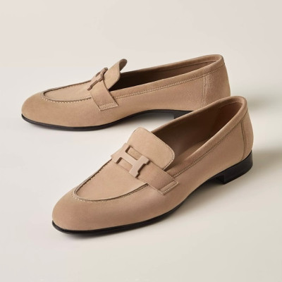 에르메스 남/녀 베이지 로퍼 - Hermes Unisex Beige Loafer - he225x