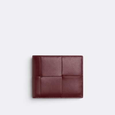 보테가베네타 남성 버건디 반지갑 - Bottega Veneta Mens Burgundy Half Wallets - bv104x