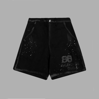 발렌시아가 남성 블랙 반바지 - Balenciaga Mens Black Half-pants - ba530x