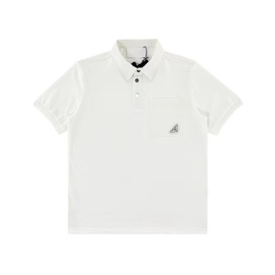 프라다 남성 화이트 폴로 반팔티 - Prada Mens White Short sleeved Tshirts - pr629x