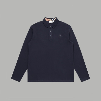 버버리 남성 폴로 네이비 맨투맨 - Burberry Mens Navy Tshirts - bu240x