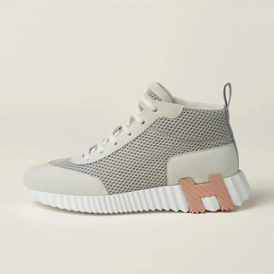 에르메스 남/녀 그레이 하이탑 스니커즈 - Hermes Unisex Gray Sneakers - he256x