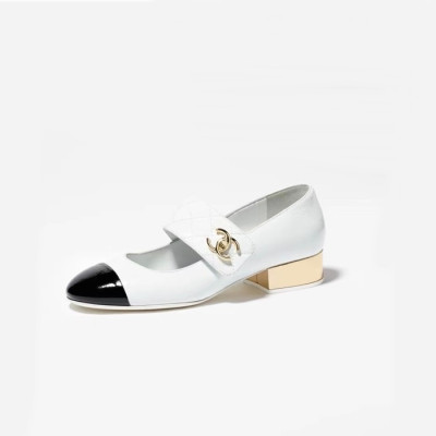 샤넬 여성 화이트 로퍼 - Chanel Womens White Loafer - ch497x