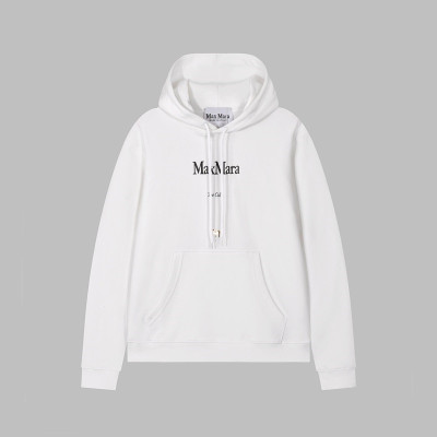 막스마라 남/녀 캐쥬얼 화이트 후드티 - Maxmara Unisex White Hoodie - max114x