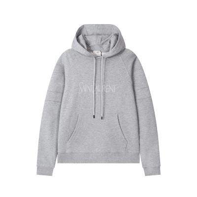 입생로랑 남성 캐쥬얼 그레이 후드티 - Saint laurent Mens Gray Hoodie - ysl417x