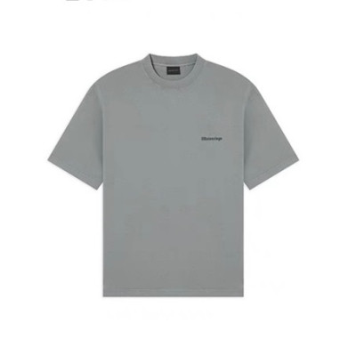 발렌시아가 남성 그레이 크루넥 반팔티 - Balenciaga Mens Gray Short sleeved Tshirts - ba561x