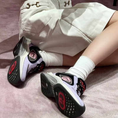 구찌 남/녀 GG 퍼플 라이톤 - Gucci Unisex Purple Sneakers- gu943X