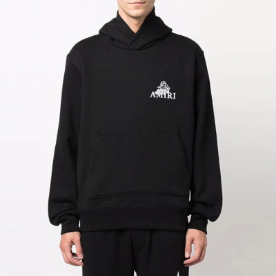 아미리 남성 블랙 후드티 - Amiri Mens Black Hoodie - amr130x