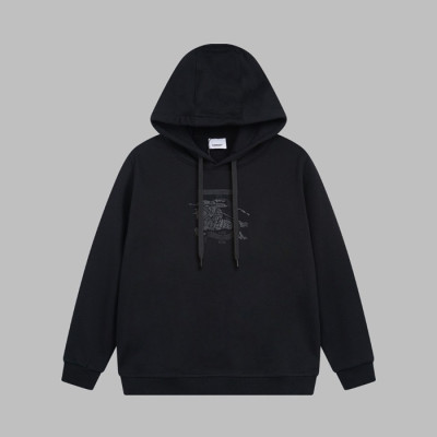 버버리 남성 블랙 후드티 - Burberry Mens Black Hoodie - bu265x