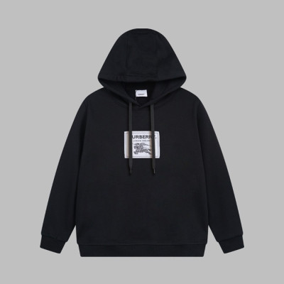 버버리 남성 블랙 후드티 - Burberry Mens Black Hoodie - bu266x