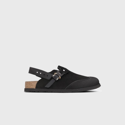 디올 X 버켄스탁 남/녀 토키오 블랙 뮬 【매장-170만원대】 - Dior Unisex Black Slippers - di652x