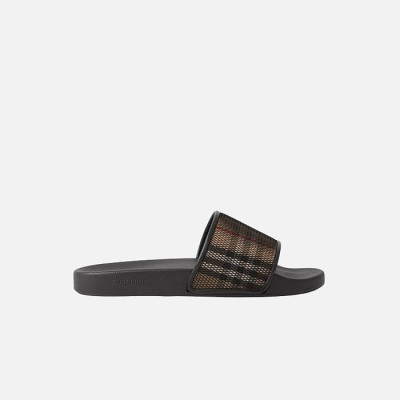 버버리 남성 펄리 브라운 슬라이드 【매장-60만원대】 - Burberry Mens Brown Slippers - bu284x