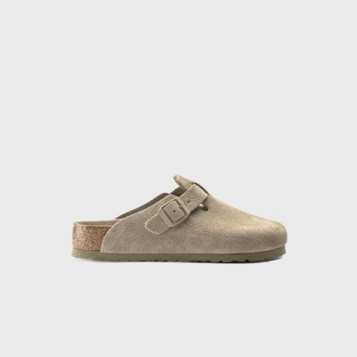 버켄스탁 남/녀 보스턴 스웨이드 가죽 카키 샌들 【매장-40만원대】 - Birkenstock Unisex Khaki Sandals - bi03x