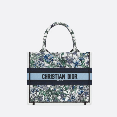 디올 여성 BOOK TOTE 스몰 백 M1265ZECZ_M933 - Dior Womens Green Tote Bag - di670x