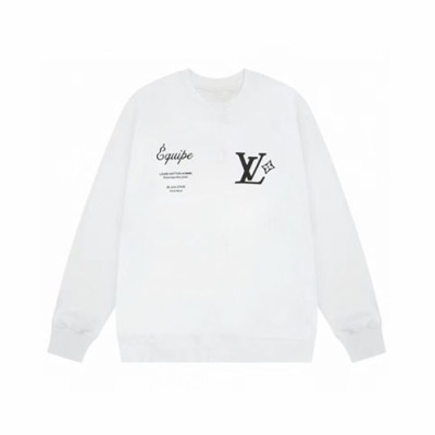 루이비통 남/녀 화이트 맨투맨 - Louis vuitton Unisex White Tshirts - lv1872x